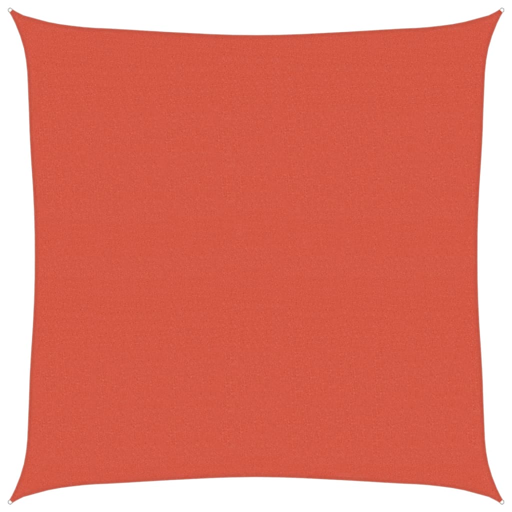Zonnezeil 160 g/m² vierkant 4,5x4,5 m HDPE terracottakleurig – afbeelding 2