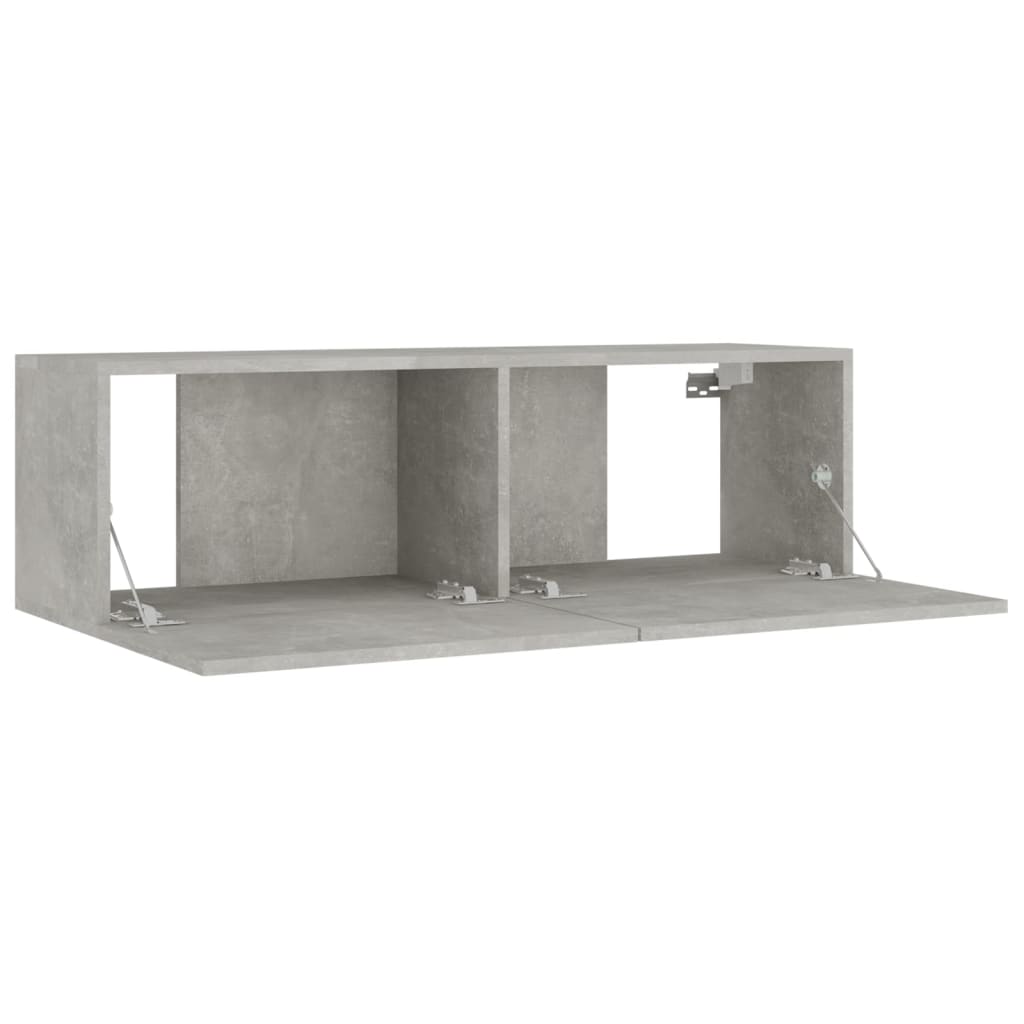 8-delige Tv-meubelset bewerkt hout betongrijs – afbeelding 5