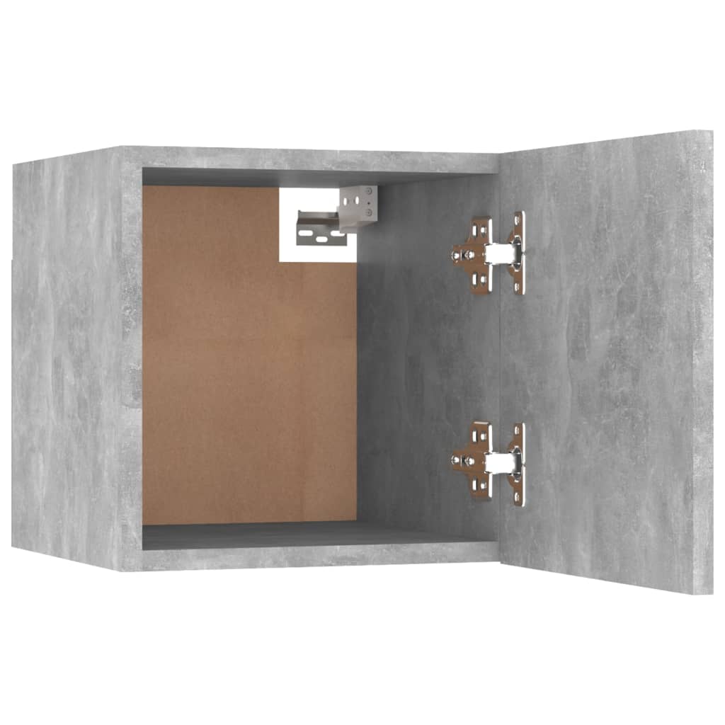 8-delige Tv-meubelset bewerkt hout betongrijs – afbeelding 7