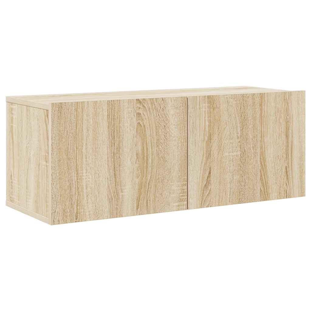 7-delige Tv-meubelset bewerkt hout sonoma eikenkleurig – afbeelding 4