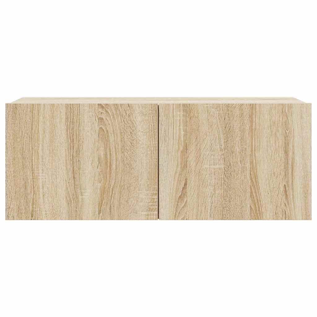 7-delige Tv-meubelset bewerkt hout sonoma eikenkleurig – afbeelding 5