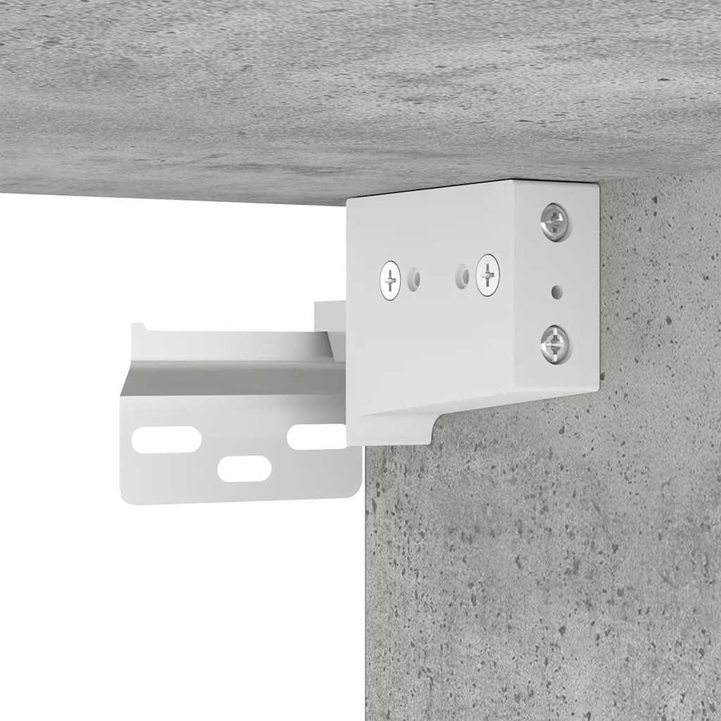 7-delige Tv-meubelset bewerkt hout betongrijs – afbeelding 10