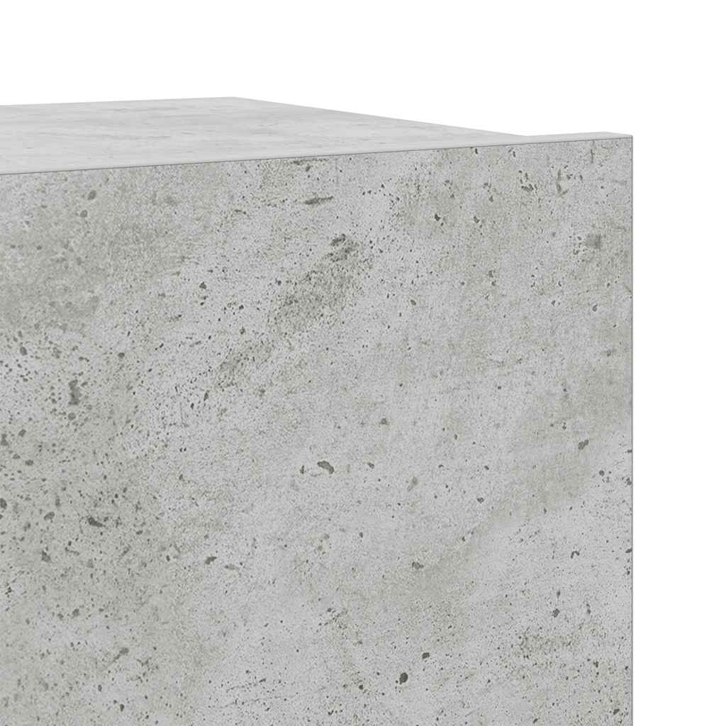 7-delige Tv-meubelset bewerkt hout betongrijs – afbeelding 9