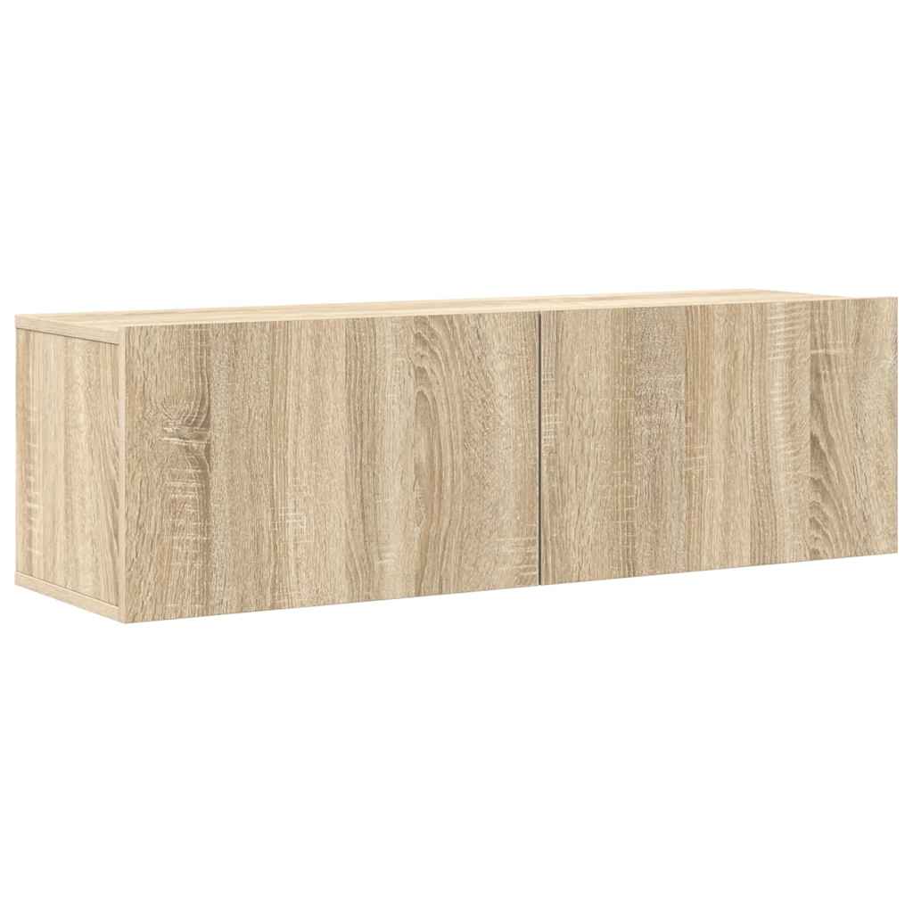 7-delige Tv-meubelset bewerkt hout sonoma eikenkleurig – afbeelding 4