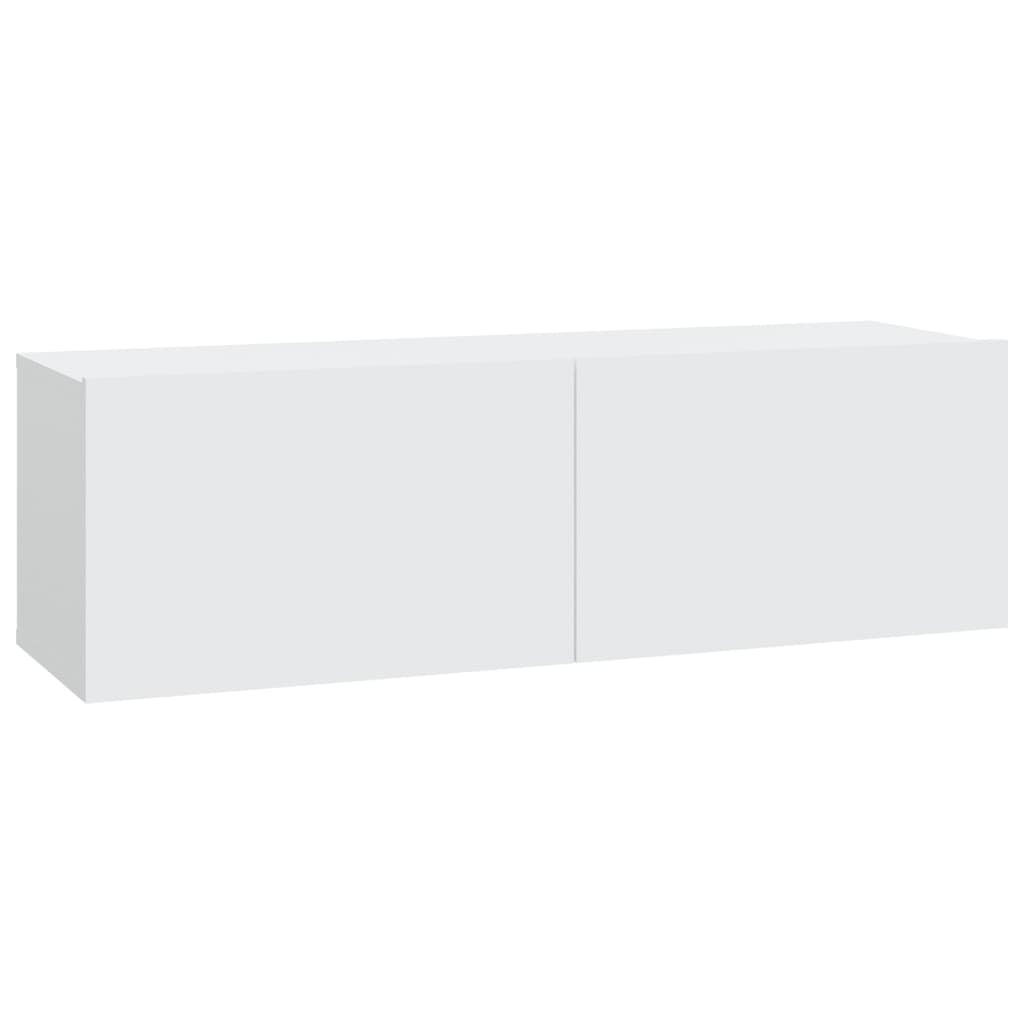 6-delige Tv-meubelset bewerkt hout wit – afbeelding 6