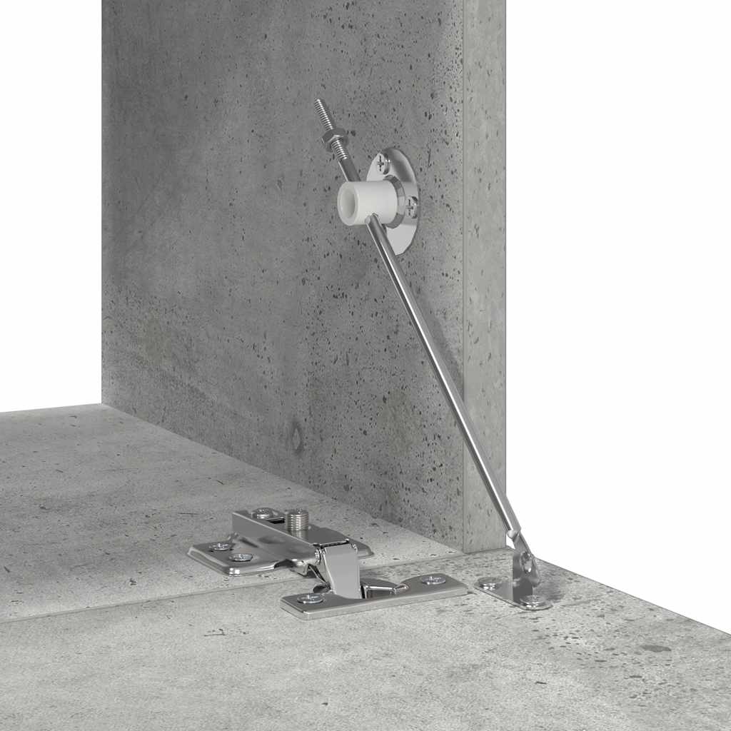 4-delige Tv-meubelset bewerkt hout betongrijs – afbeelding 9