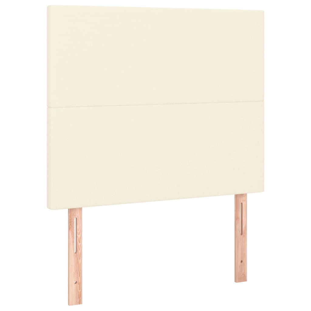 Hoofdbord crème 80x5x118/128 cm kunstleer – afbeelding 2