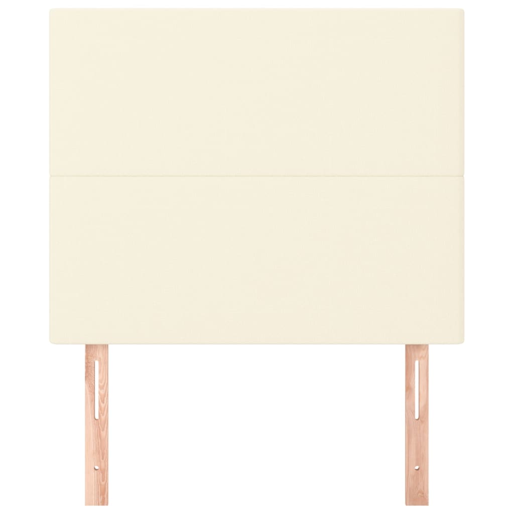 Hoofdbord crème 80x5x118/128 cm kunstleer – afbeelding 3