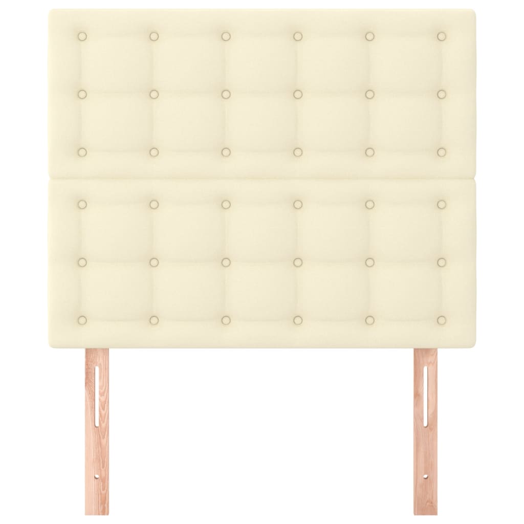 Hoofdbord crème 90x5x118/128 cm kunstleer – afbeelding 3