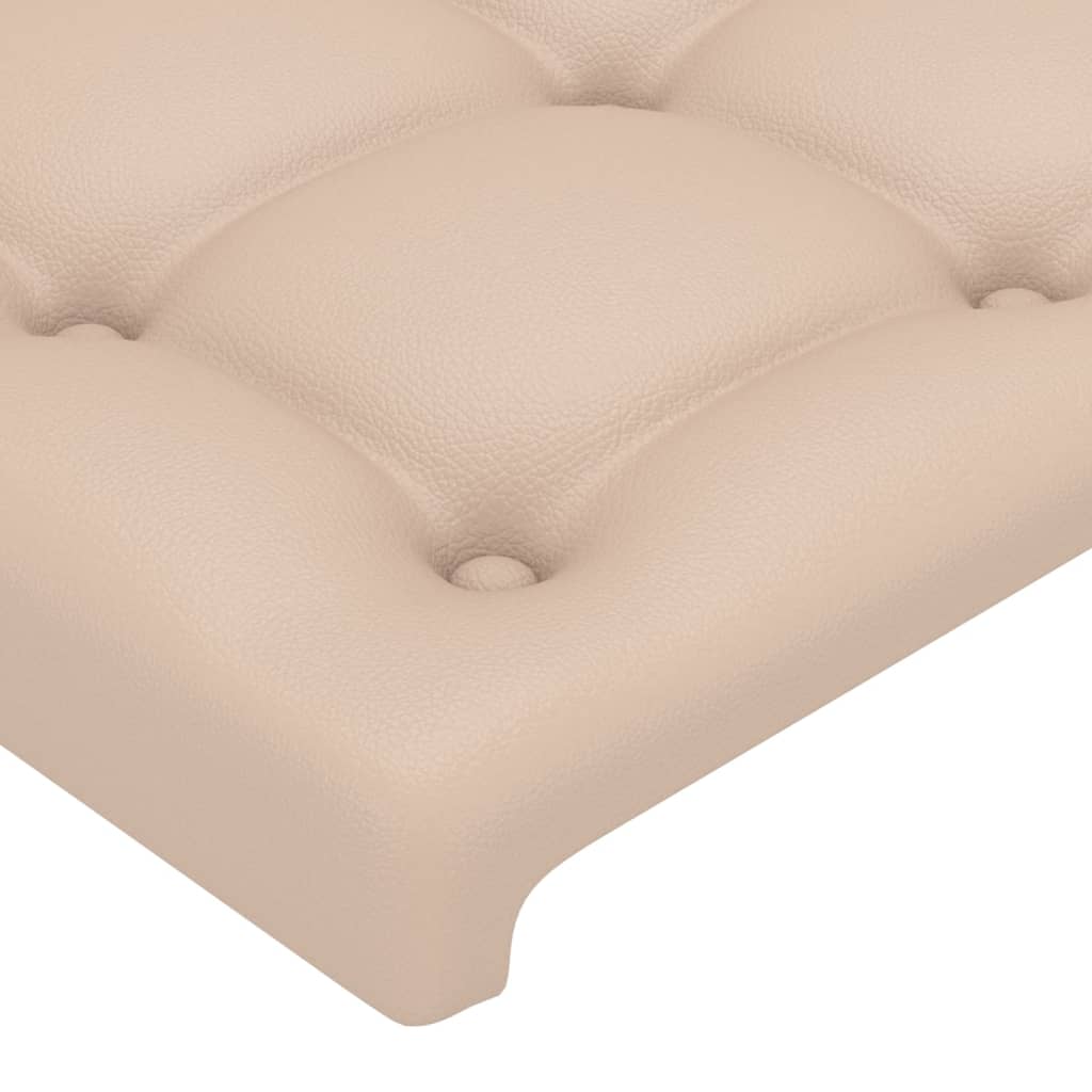 Hoofdbord cappuccino 160x5x118/128 cm Kunstleer – afbeelding 4