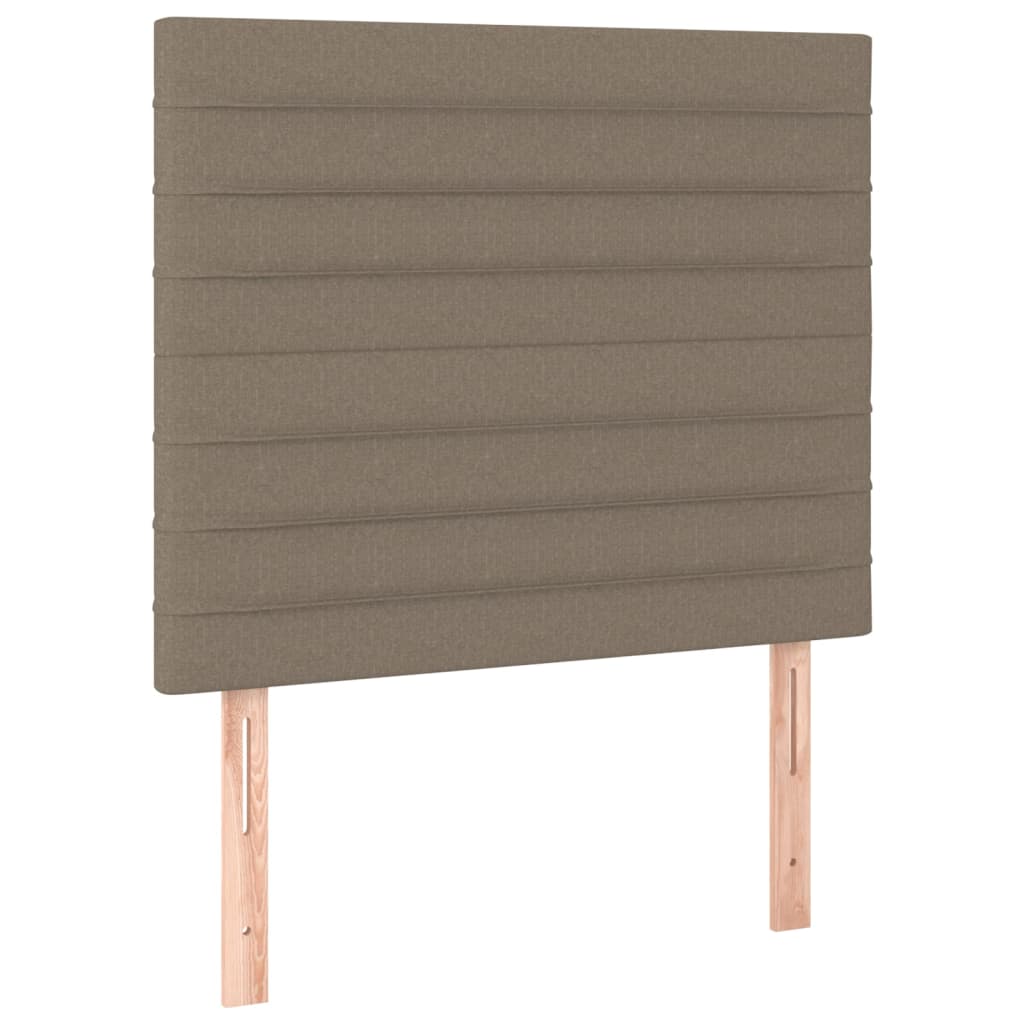 Hoofdbord taupe 100x5x118/128 cm Stof – afbeelding 2