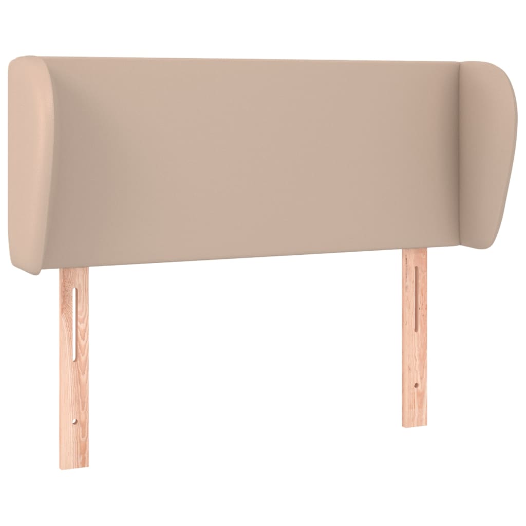 Hoofdbord met randen 83x23x78/88 cm kunstleer cappuccinokleur – afbeelding 2