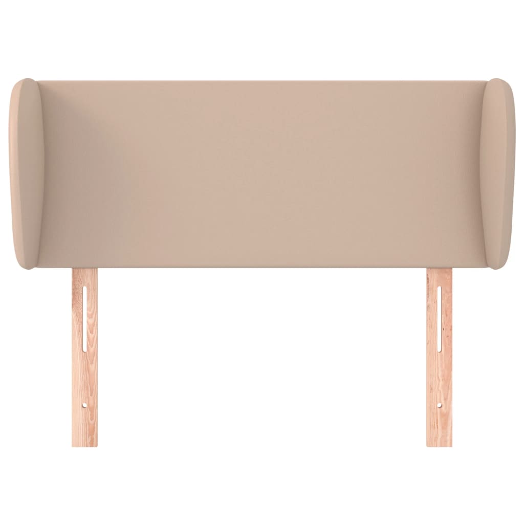 Hoofdbord met randen 83x23x78/88 cm kunstleer cappuccinokleur – afbeelding 3