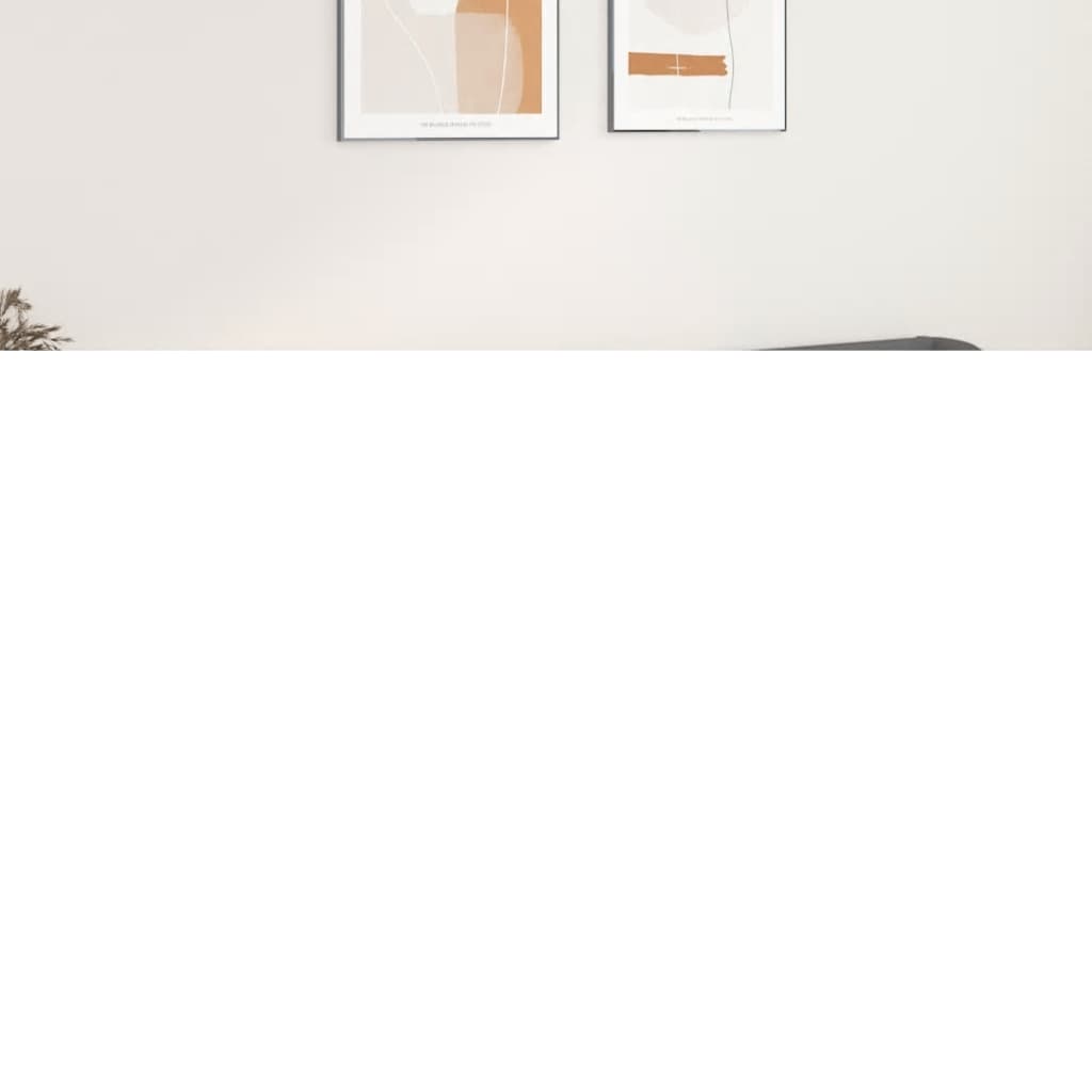 Hoofdbord met randen 203x23x78/88 cm kunstleer grijs