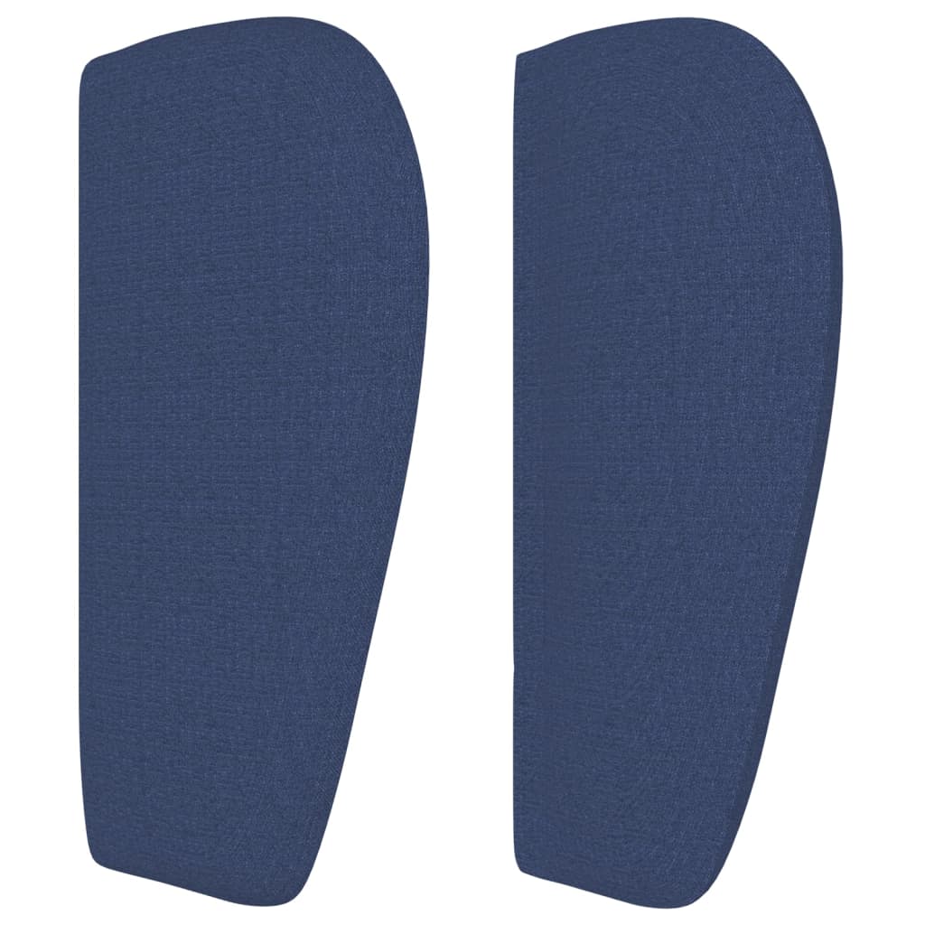 Hoofdbord met randen 93x23x78/88 cm stof blauw – afbeelding 4