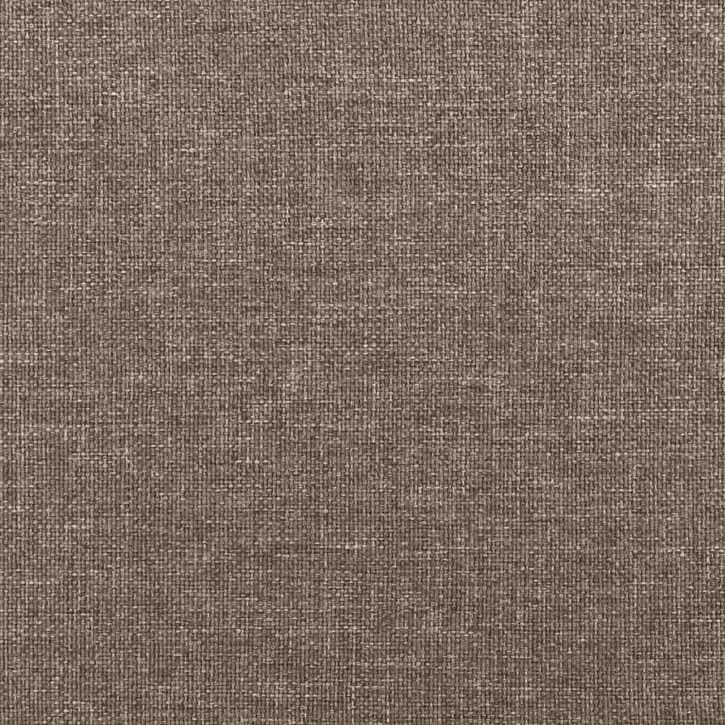 Hoofdbord met randen 163x23x78/88 cm stof taupe – afbeelding 8
