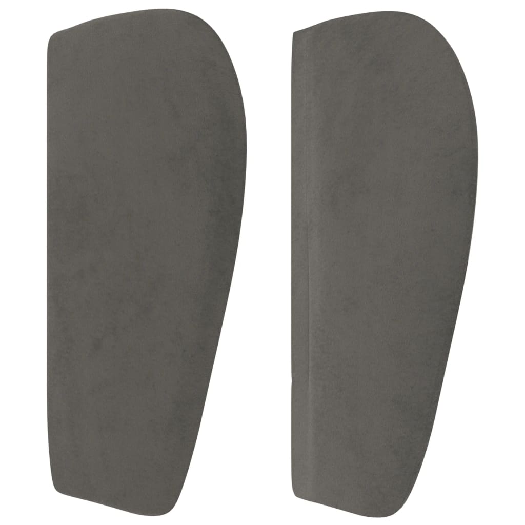 Hoofdbord met randen 83x23x78/88 cm fluweel donkergrijs – afbeelding 4