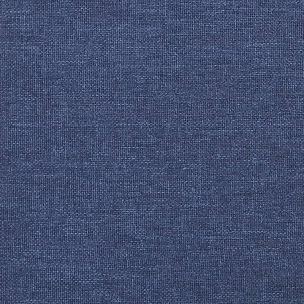 Hoofdbord met randen 183x23x118/128 cm stof blauw – afbeelding 6