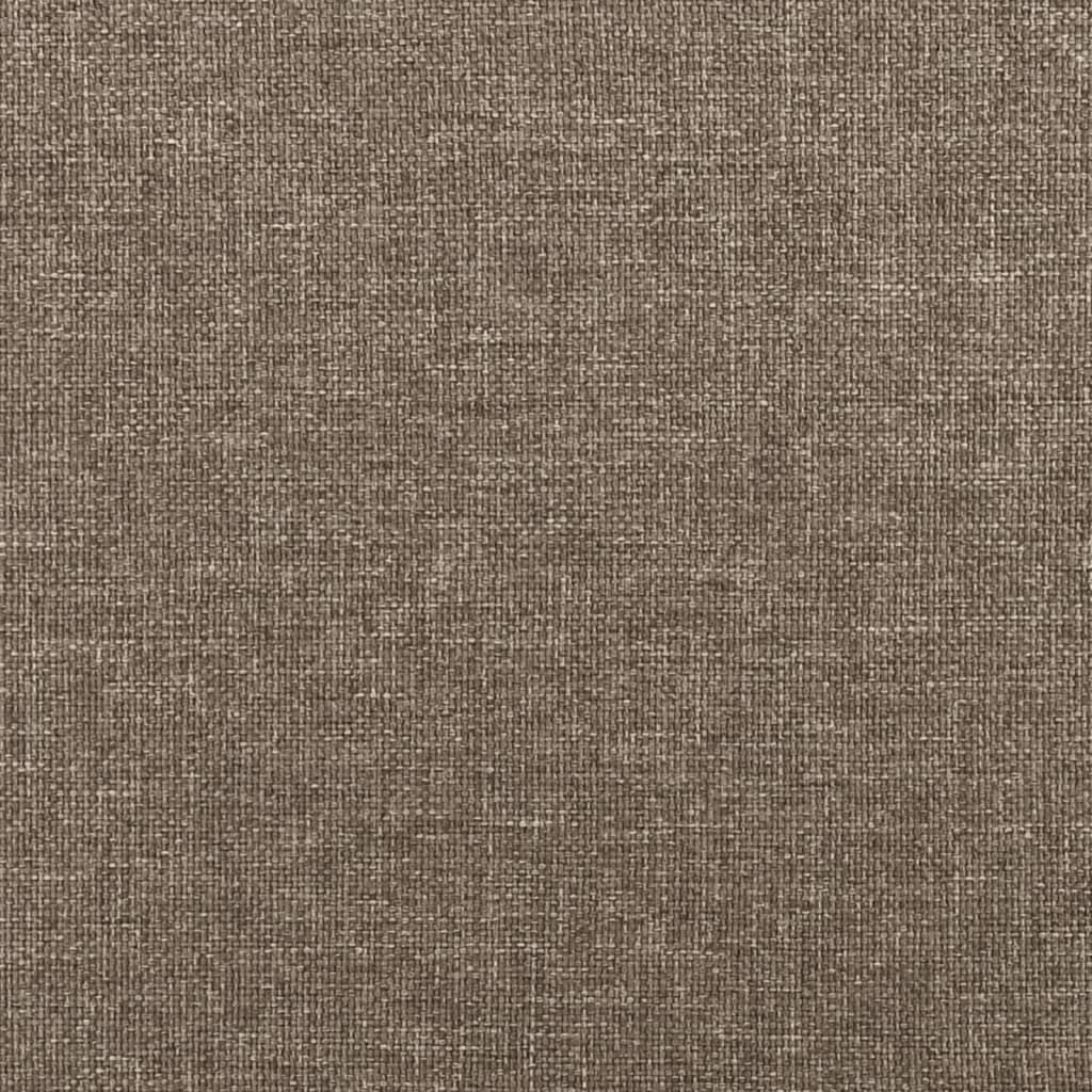 Hoofdbord met randen 103x23x118/128 cm stof taupe – afbeelding 8