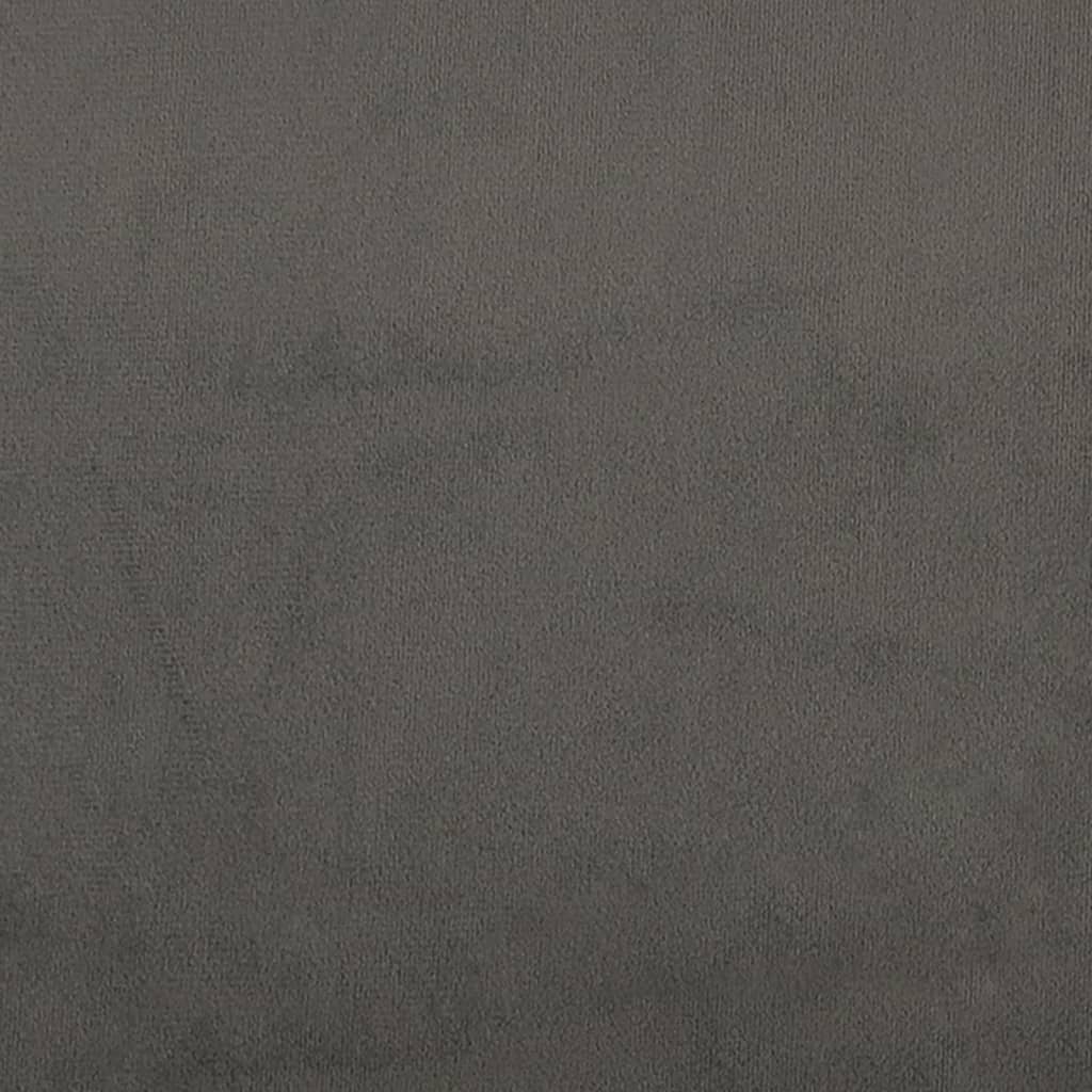Hoofdbord met randen 83x16x78/88 cm fluweel donkergrijs – afbeelding 6