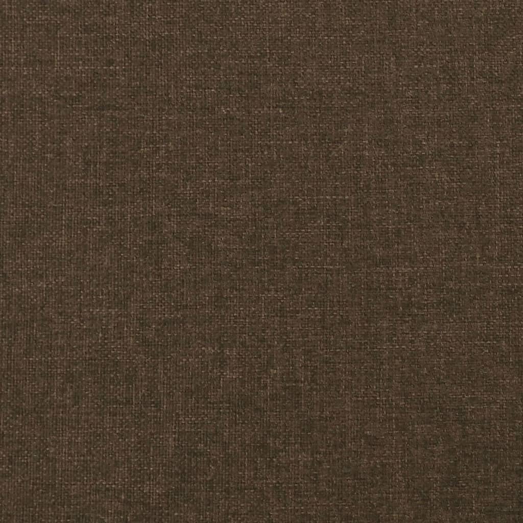 Hoofdbord met randen 83x16x118/128 cm stof donkerbruin – afbeelding 6