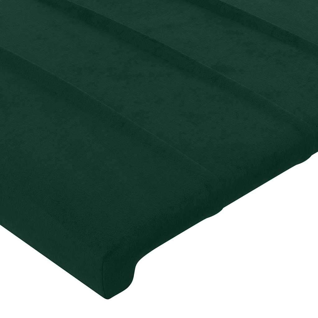 Hoofdbord met randen 83x16x118/128 cm fluweel groen – afbeelding 5