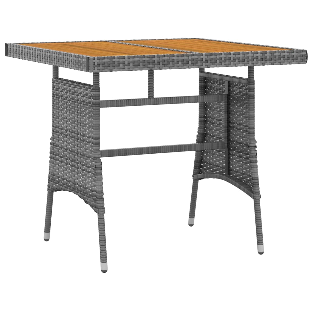 5-delige Tuinset poly rattan grijs – afbeelding 6