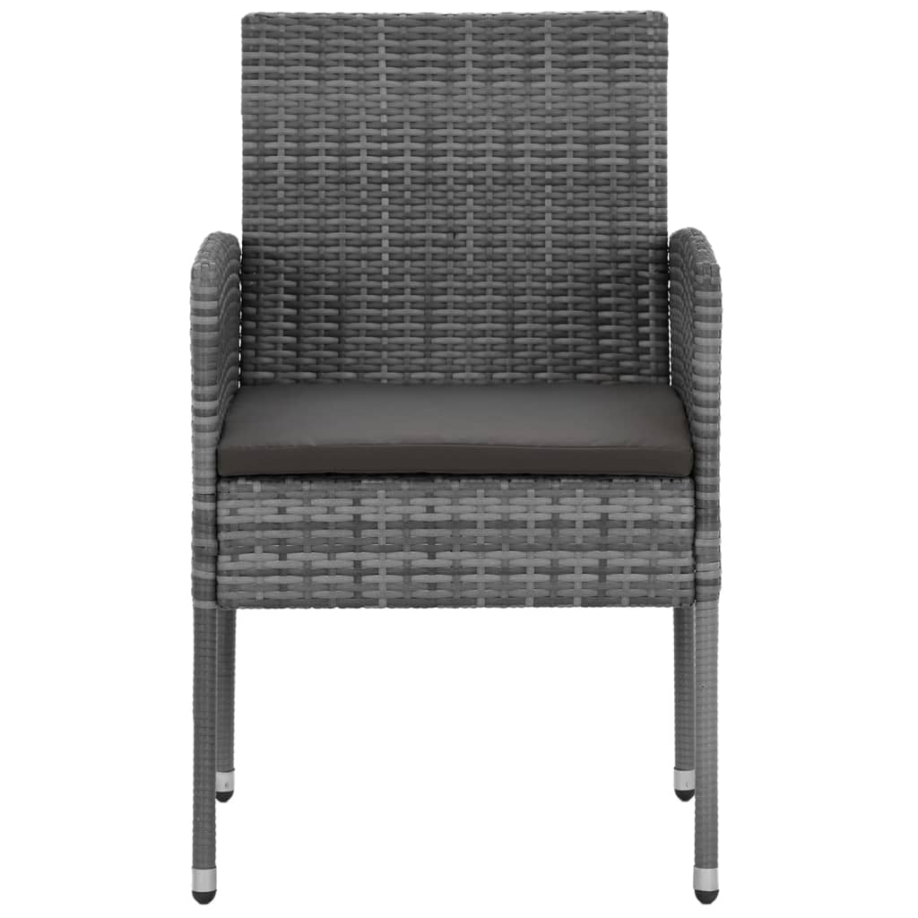 9-delige Tuinset poly rattan grijs – afbeelding 5