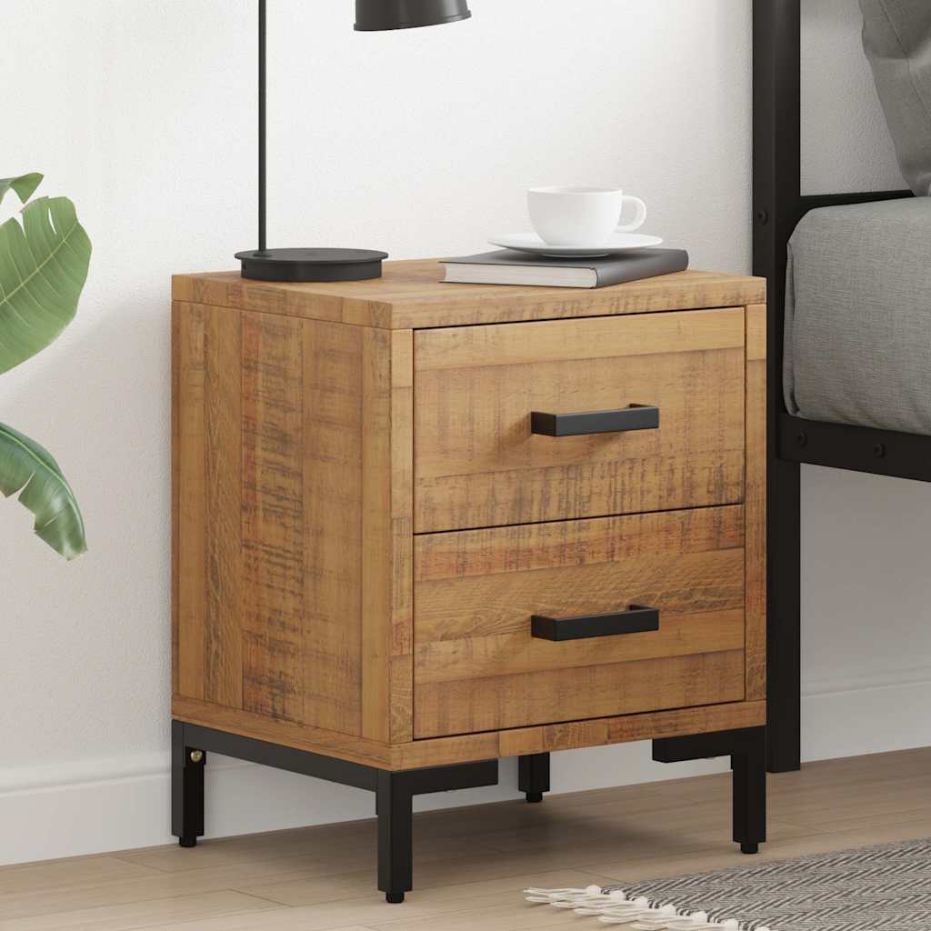 Nachtkastjes 2 st 36x30x45 cm massief grenenhout