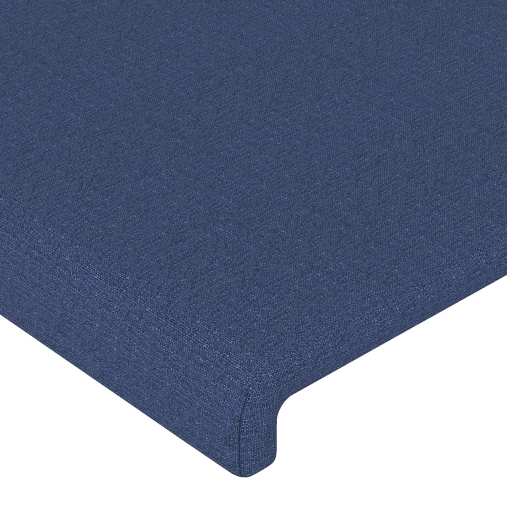 Hoofdbord LED 90x5x78/88 cm stof blauw – afbeelding 5