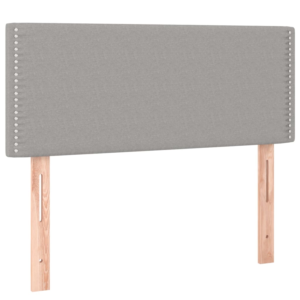 Hoofdbord LED 80x5x78/88 cm stof lichtgrijs – afbeelding 4