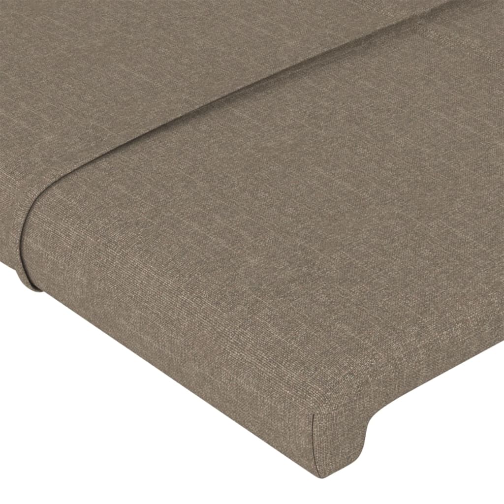 Hoofdbord LED 80x5x78/88 cm stof taupe – afbeelding 5