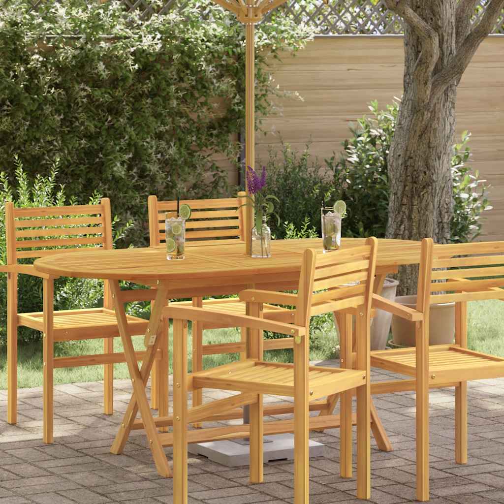 Tuintafel inklapbaar 160x85x75 cm massief eucalyptushout