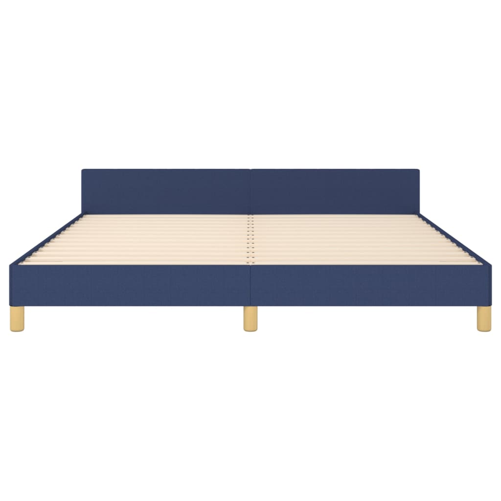 Bedframe zonder matras stof blauw 180x200 cm – afbeelding 6