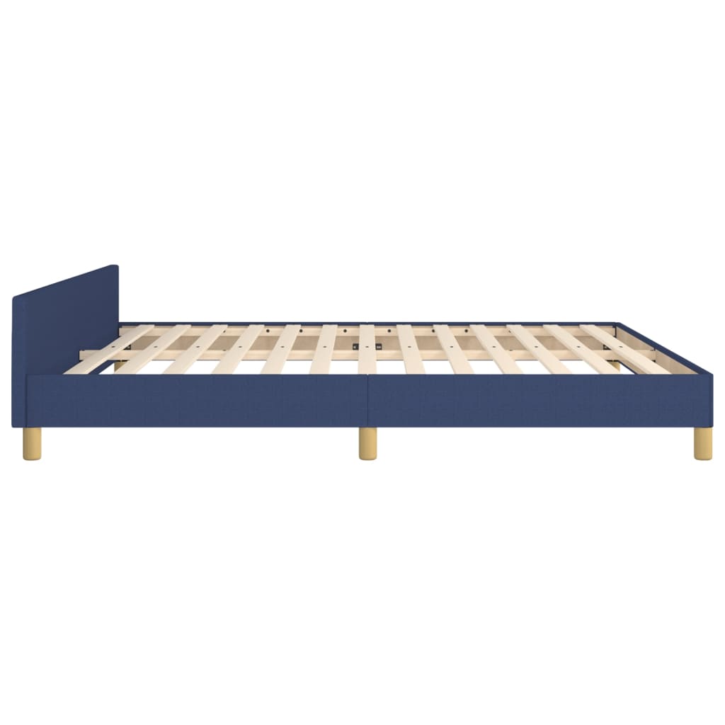 Bedframe zonder matras stof blauw 180x200 cm – afbeelding 7