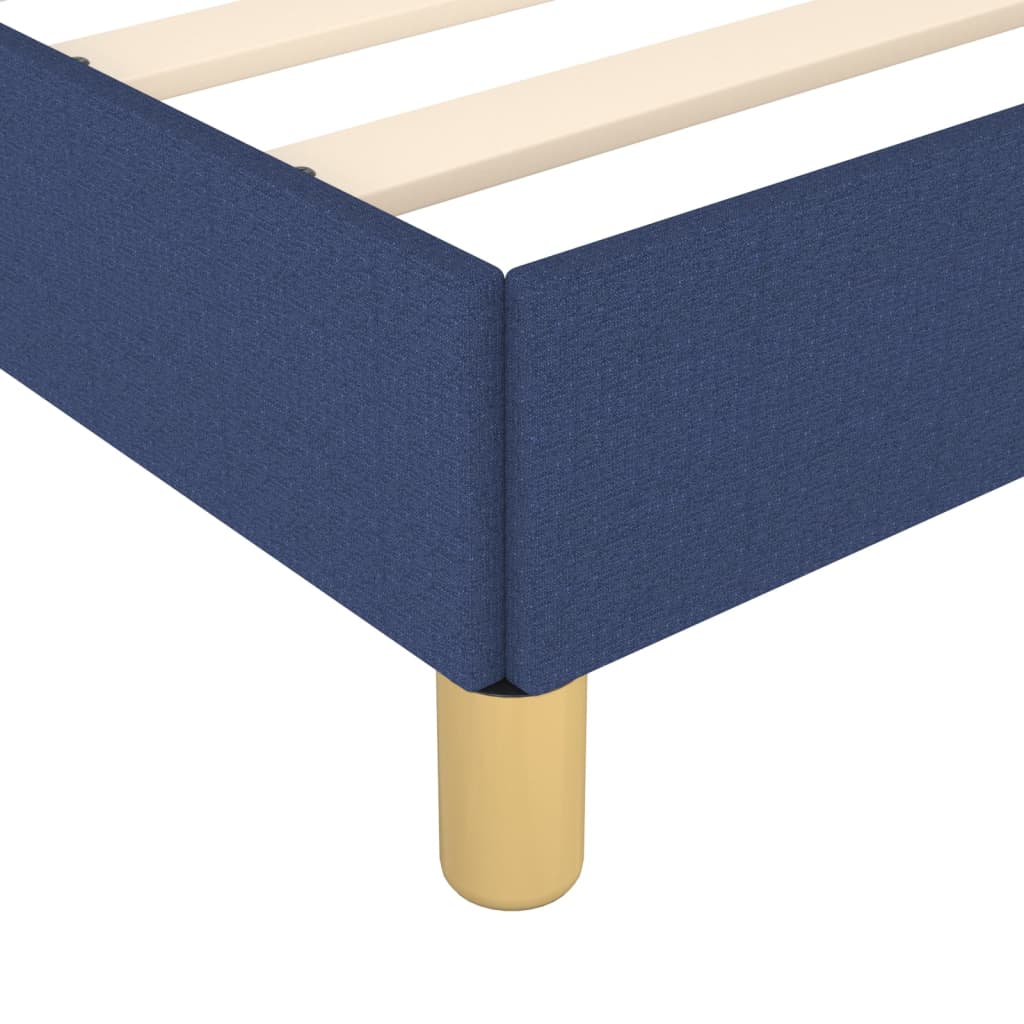 Bedframe zonder matras stof blauw 180x200 cm – afbeelding 9