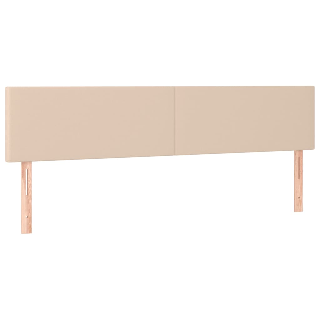 Boxspring met matras kunstleer cappuccinokleurig 200x200 cm – afbeelding 6