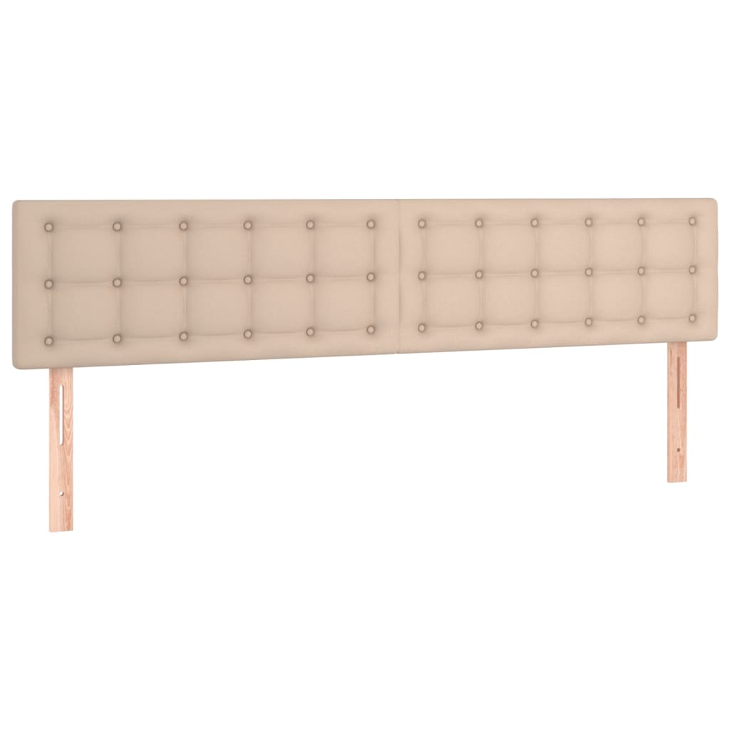 Boxspring met matras kunstleer cappuccinokleurig 200x200 cm – afbeelding 6