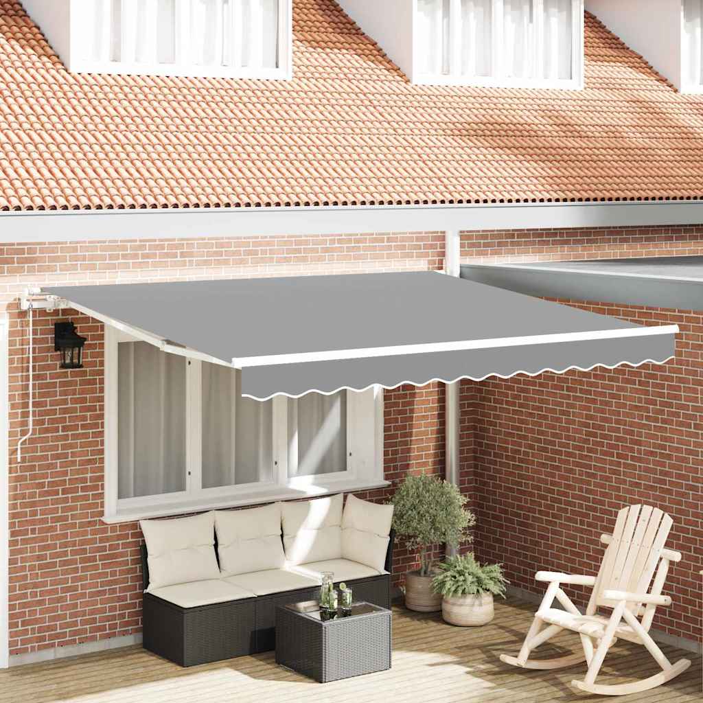 Zijde Frame Wit 350 x 250 cm Aluminium – afbeelding 1