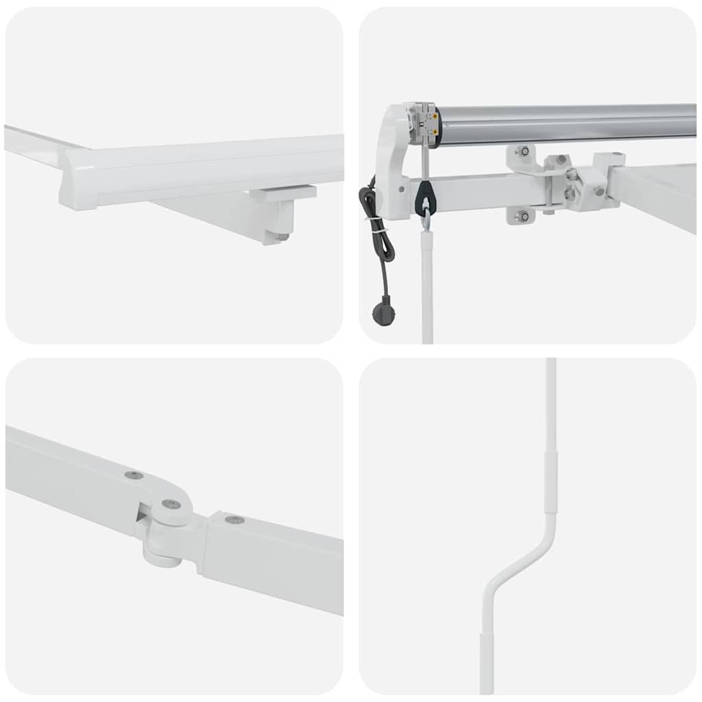 Zijde Frame Wit 600 × 350 cm Aluminium – afbeelding 7