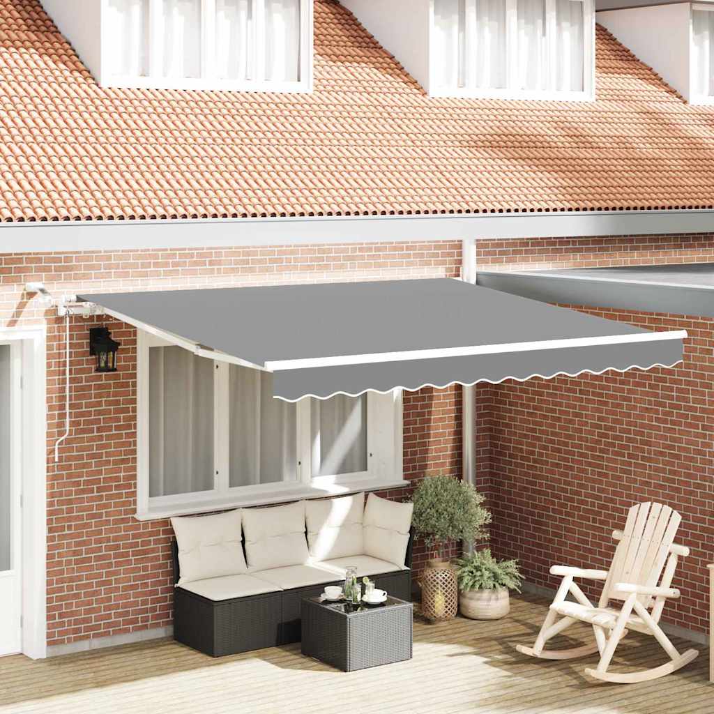 Zijde Frame met LED-striplichten Wit 350 x 250 cm Aluminium – afbeelding 1
