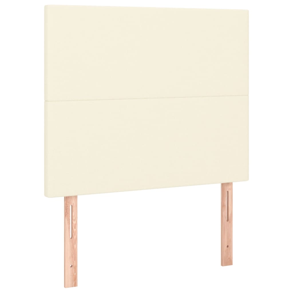 Boxspring met matras kunstleer crèmekleurig 100x200 cm – afbeelding 6