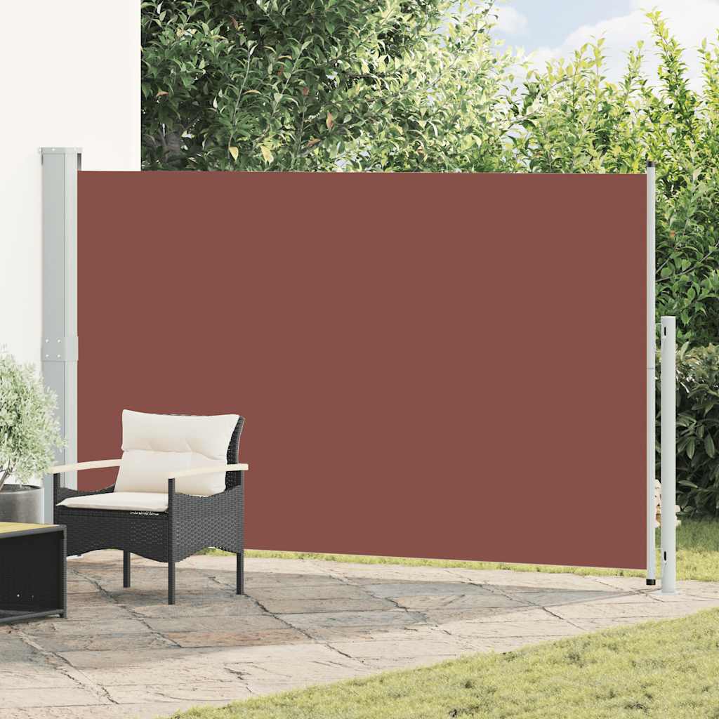 Tuinscherm uittrekbaar 180x300 cm bruin – afbeelding 1