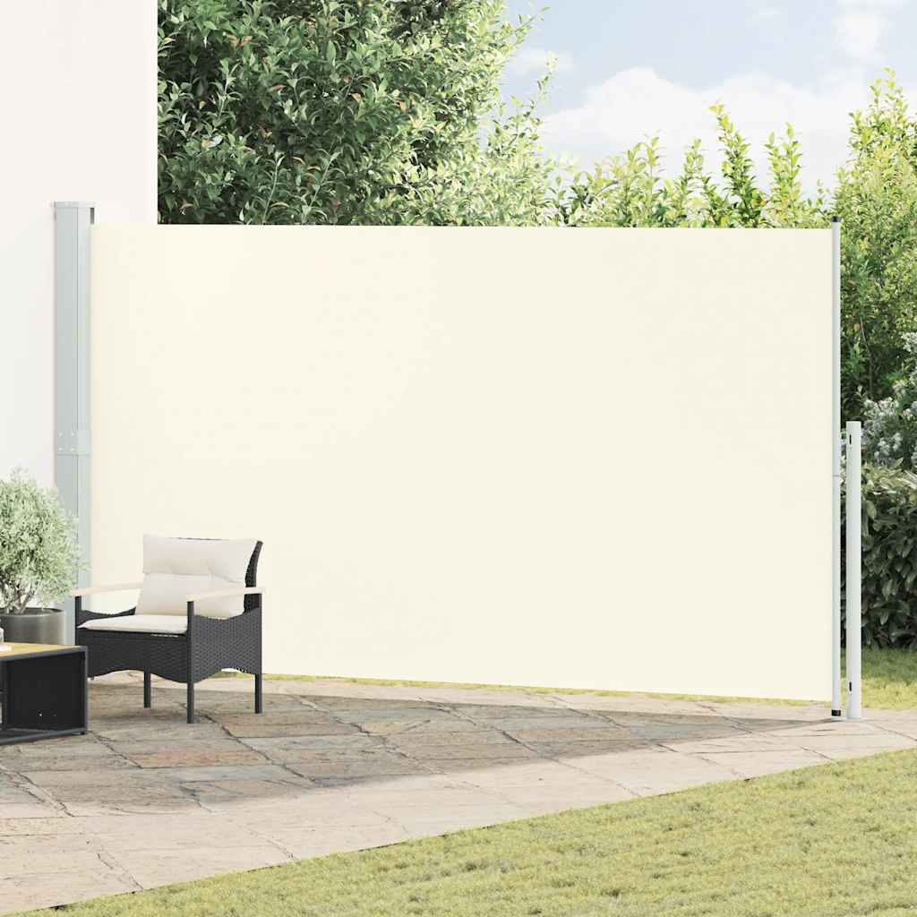 Tuinscherm uittrekbaar 200x500 cm crème