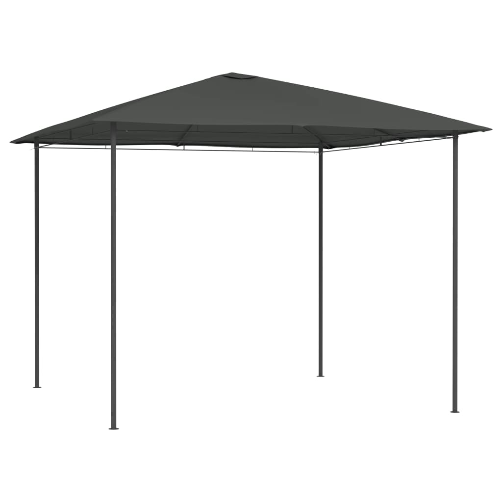 Prieel 160 g/m² 3x3x2,6 m antracietkleurig – afbeelding 1