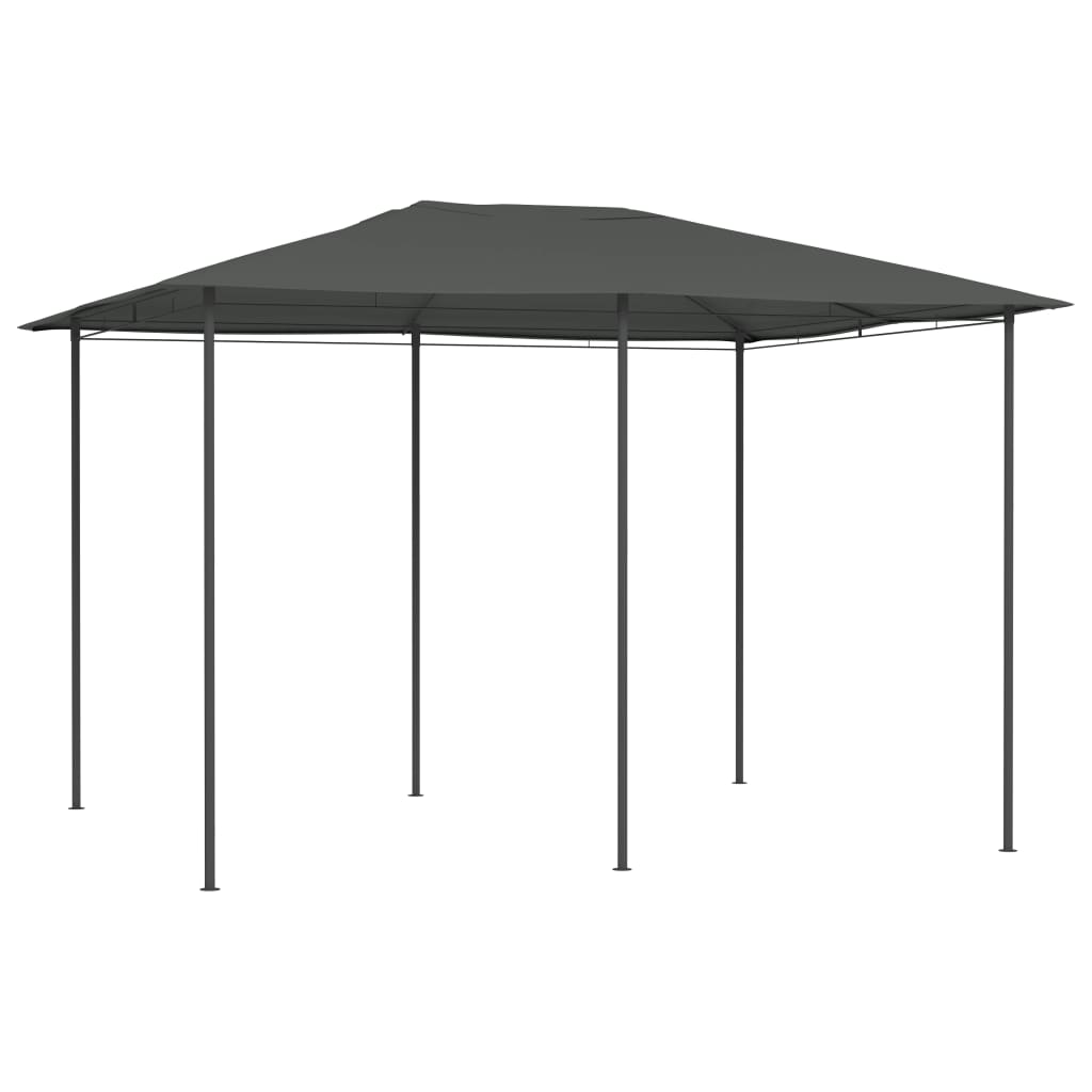Prieel 160 g/m² 3x4x2,6 m antracietkleurig