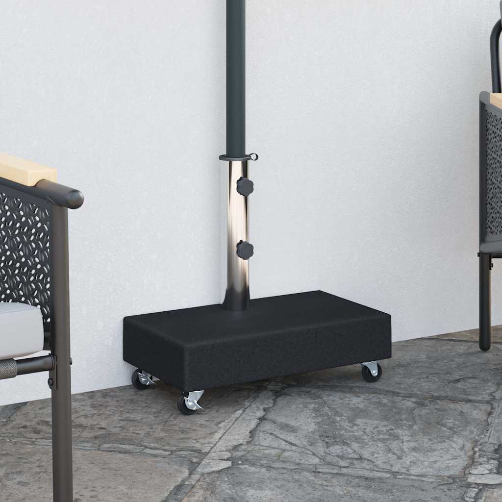 Parasolvoet 45x25x8 cm graniet zwart