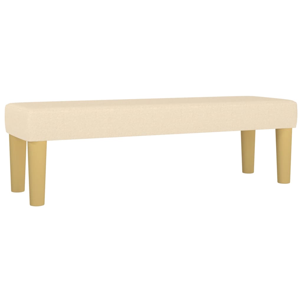 Boxspring met matras stof crèmekleurig 140x190 cm – afbeelding 7