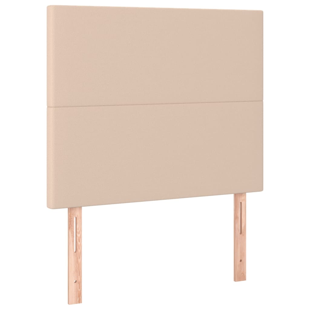 Boxspring met matras kunstleer cappuccinokleurig 100x200 cm – afbeelding 5