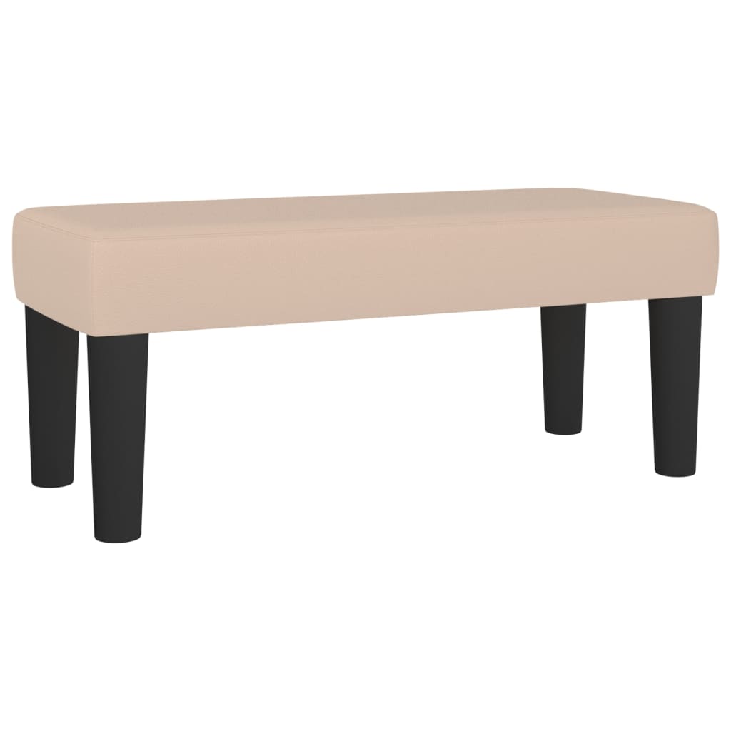Boxspring met matras kunstleer cappuccinokleurig 100x200 cm – afbeelding 7
